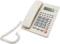 Проводной телефон Ritmix RT-420 White определитель номеров (АОН), встроенный дисплей, громкая связь, книжка, кнопка выключения микрофона, регулятор громкости звонка