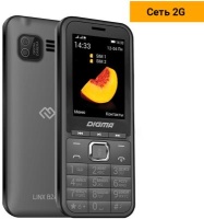 Мобильный телефон Digma LINX B241 32Mb серый моноблок 2Sim 2.44" 240x320 0.08Mpix GSM900/1800 FM microSD max16Gb