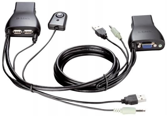 KVM-221/C1A 2-портовый KVM-переключатель с портами VGA и USB