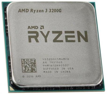 Процессор AMD Ryzen 3 3200G OEM AM4, 4-ядерный, 3600 МГц, Turbo: 4000 <noindex>МГц</noindex>, Picasso, Кэш L2 - 2 Мб, L3 - 4 <noindex>Мб</noindex>, Radeon Vega 8, 12 нм, 65 Вт