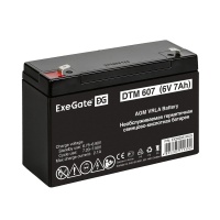 EX282951RUS Аккумуляторная батарея DTM 607 (6V 7Ah, клеммы F1)