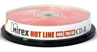 Диск CD-R Mirex 700Mb 48x HotLine Cake Box (10шт) (201595)