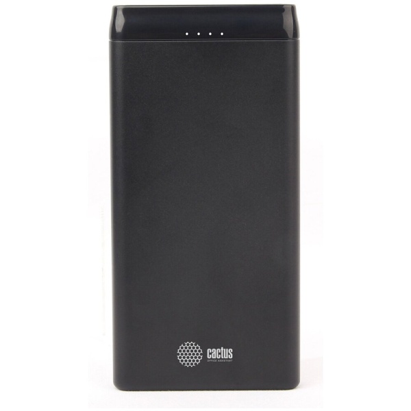 Мобильный аккумулятор Cactus CS-PBFSFT-10000 10000mAh 2.1A 2xUSB черный