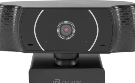 Oklick OK-C016HD веб-камера с матрицей 1 млн пикс., разрешение видео 1280x720, подключение через USB 2.0, микрофон, крепление на мониторе
