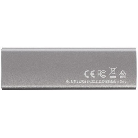 120Gb Verbatim Vx500 (47441) SSD, 120 Гб, USB Type-C, чтение: 500 Мб/сек, запись: 430 Мб/сек