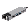 ACU435M Адаптер USB 3.1 Type-Cm ->HDMI A(m) 4K@30Hz, RJ45, 2XUSB3.0, PD, <ACU435M>