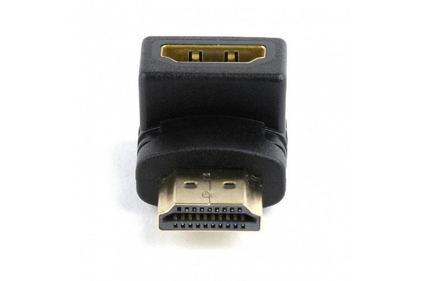HDMI-HDMI 19F/19M, угловой соединитель 90 градусов, золотые разъемы (A-HDMI90-