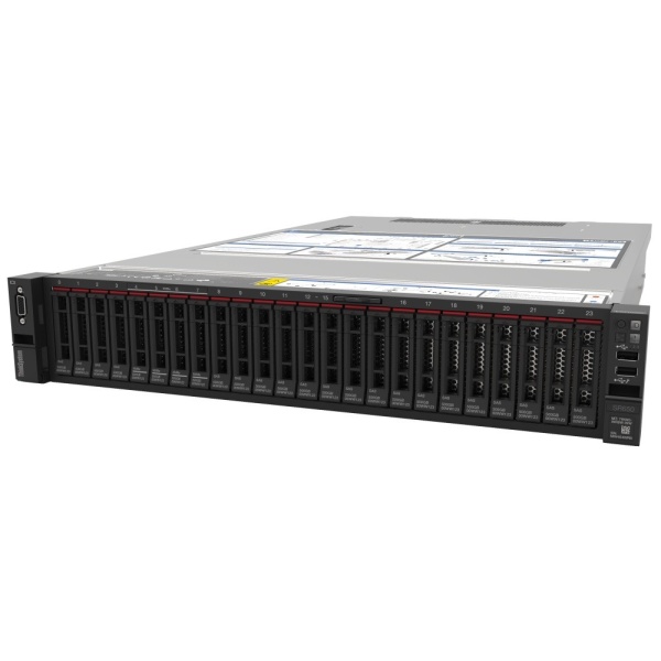 Сервер Lenovo ThinkSystem SR650 (7X06A0NUEA) 2U, 16-ядерный Intel Xeon Gold 6226R 2900 МГц, 32 Гб DDR4, 8 x SFF (2.5") SAS, 2xGigabit Ethernet (1000 Мбит/с), 750 Вт