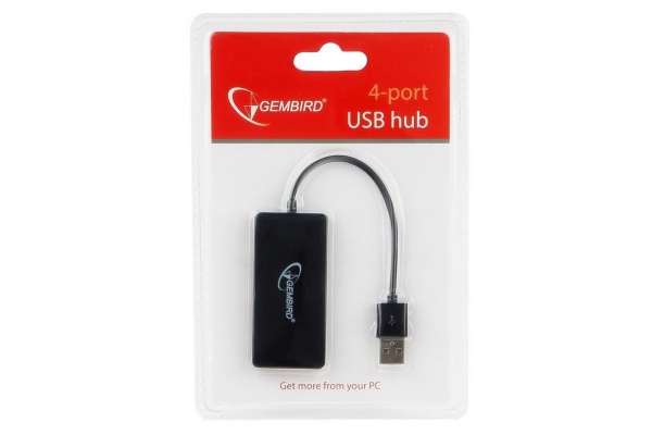 USB-хаб Gembird 2.0 UHB-U2P4-03 4 порта, блистер (090261)