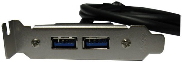Планка Espada EBRT-2USB3LOW с 2 портами USB 3.0, низкопрофильная, подключается к внутреннему разъему на плате