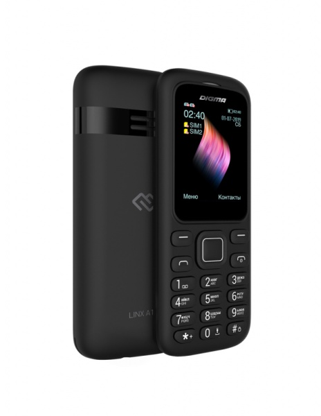 A172 Linx 32Mb черный моноблок 2Sim 1.77" 128x160 GSM900/1800 microSD max32Gb
