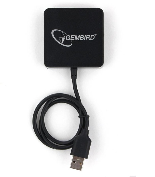 USB-хаб Gembird USB2.0 4-port [UHB-242] , 4 порта, блистер,черный