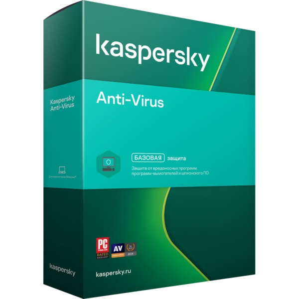 Программное обеспечение Anti-Virus Russian Edition. 2-Desktop 1 year Base Box