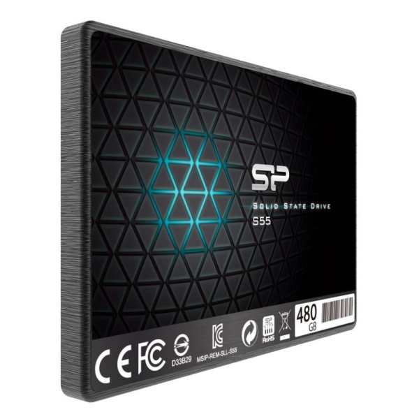 Накопитель SATA III 480Gb SP480GBSS3S55S25 Slim S55 2.5"