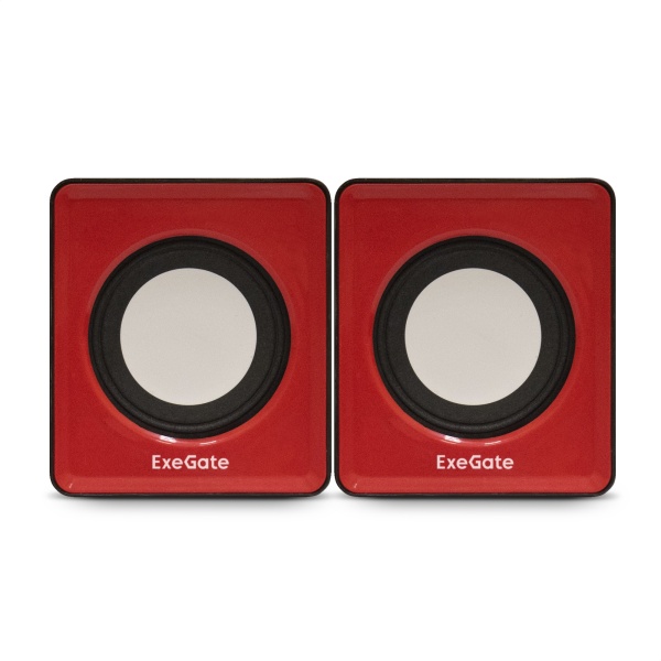EX289920RUS Акустическая система 2.0 Disco 140 Red (питание USB, 2х3Вт (6Вт RMS), 100-20000Гц, красный)