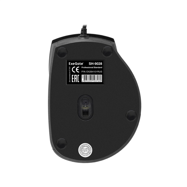SH-9028 Black оптическая, проводная, 1000 dpi, USB, цвет: чёрный
