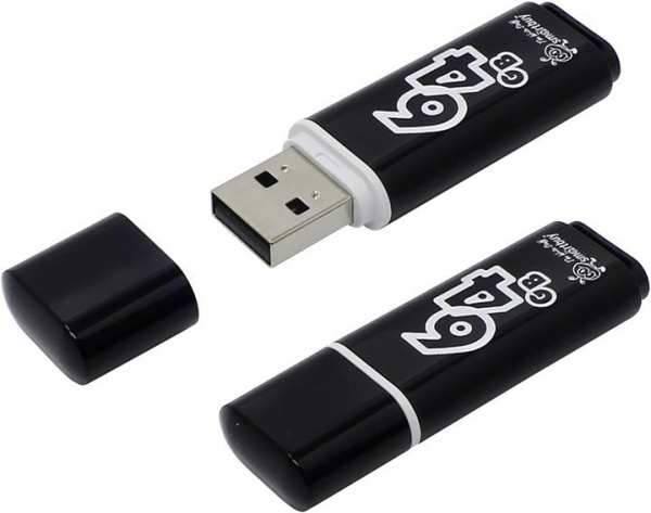 USB Drive 64Gb Glossy series Black SB64GBGS-K